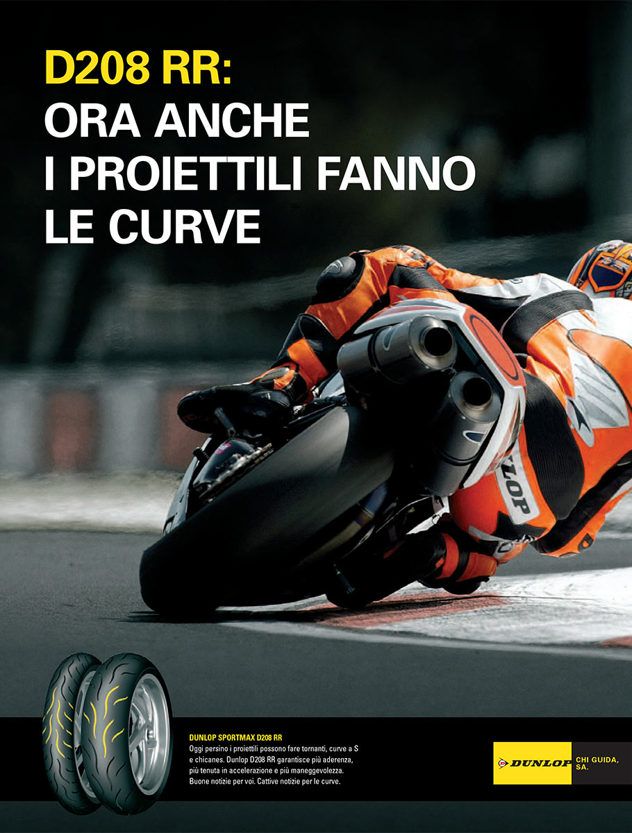 Dunlop: Campagna Stampa Periodici - Italia -