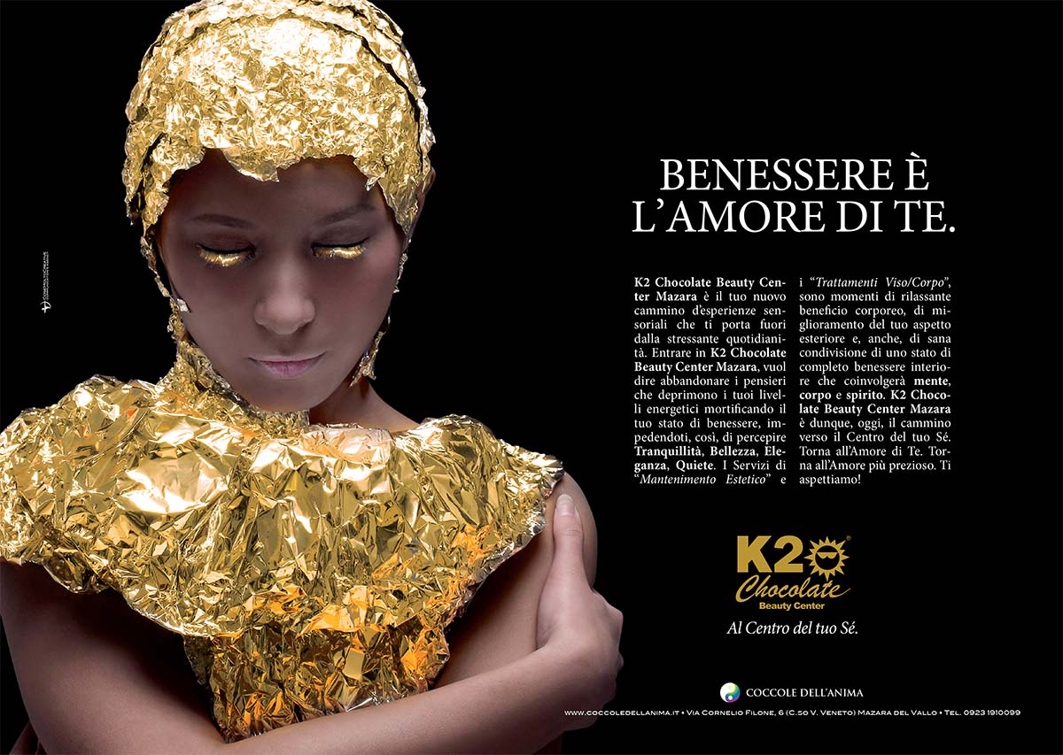 K2 Chocolate Beauty Center Mazara: Annuncio stampa - Doppia pagina